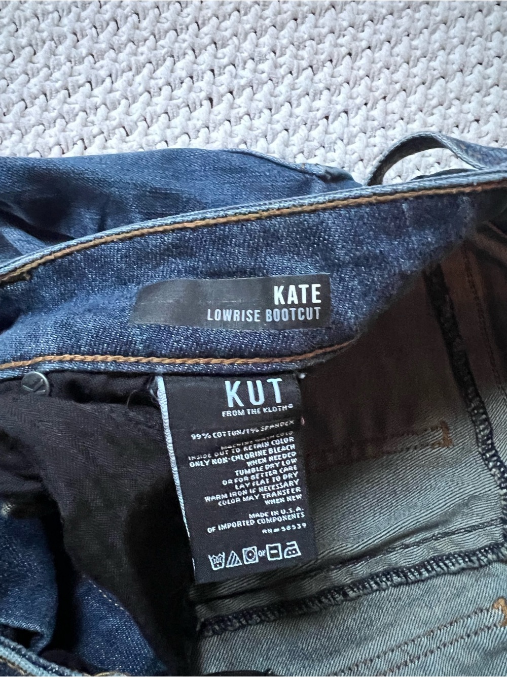Kut From The Kloth Kate Low Rise Bootcut Size 12 - Picture 5 of 5
